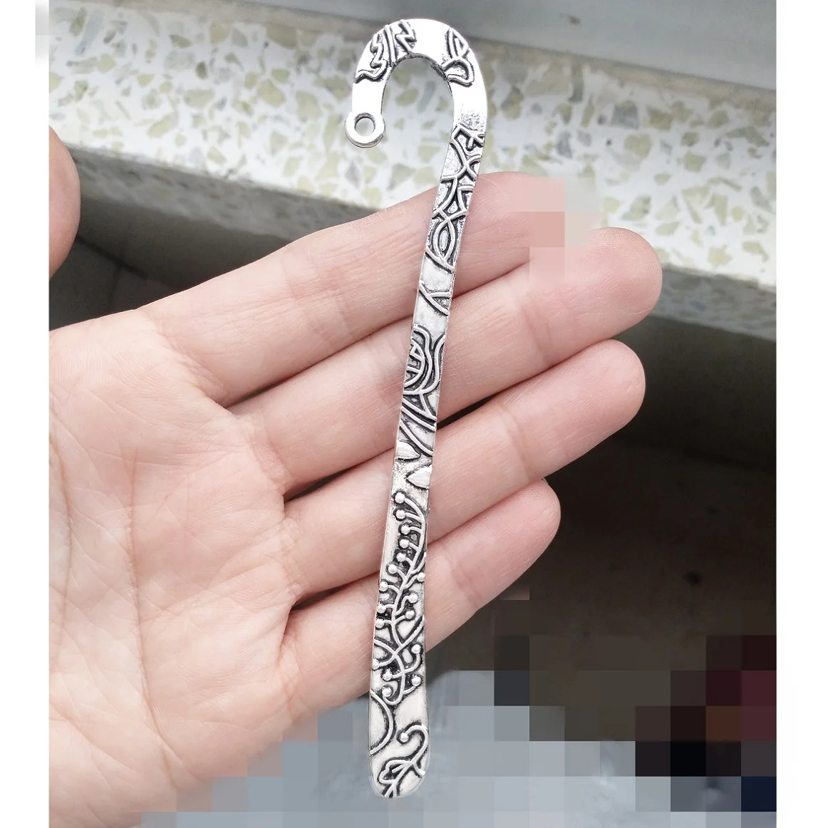 

15pcs/lot bookmarks for books read label plants 120mm long silver alloy diy tassels crafts handmade jewelery stationery supplies