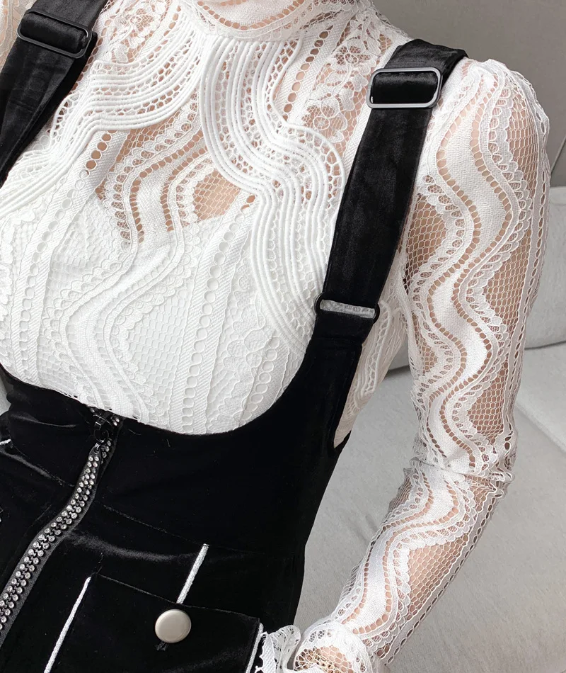 Женский элегантный черный бархатный комбинезон Длинные Комбинезоны сексуальные