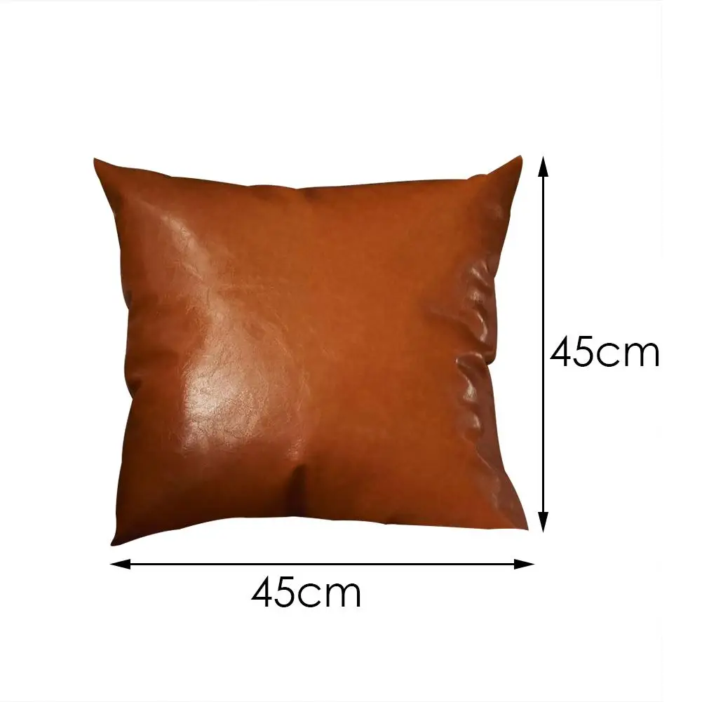 Искусственная кожа класса люкс Цвет размером 45*45 см чехол для подушки автомобиль