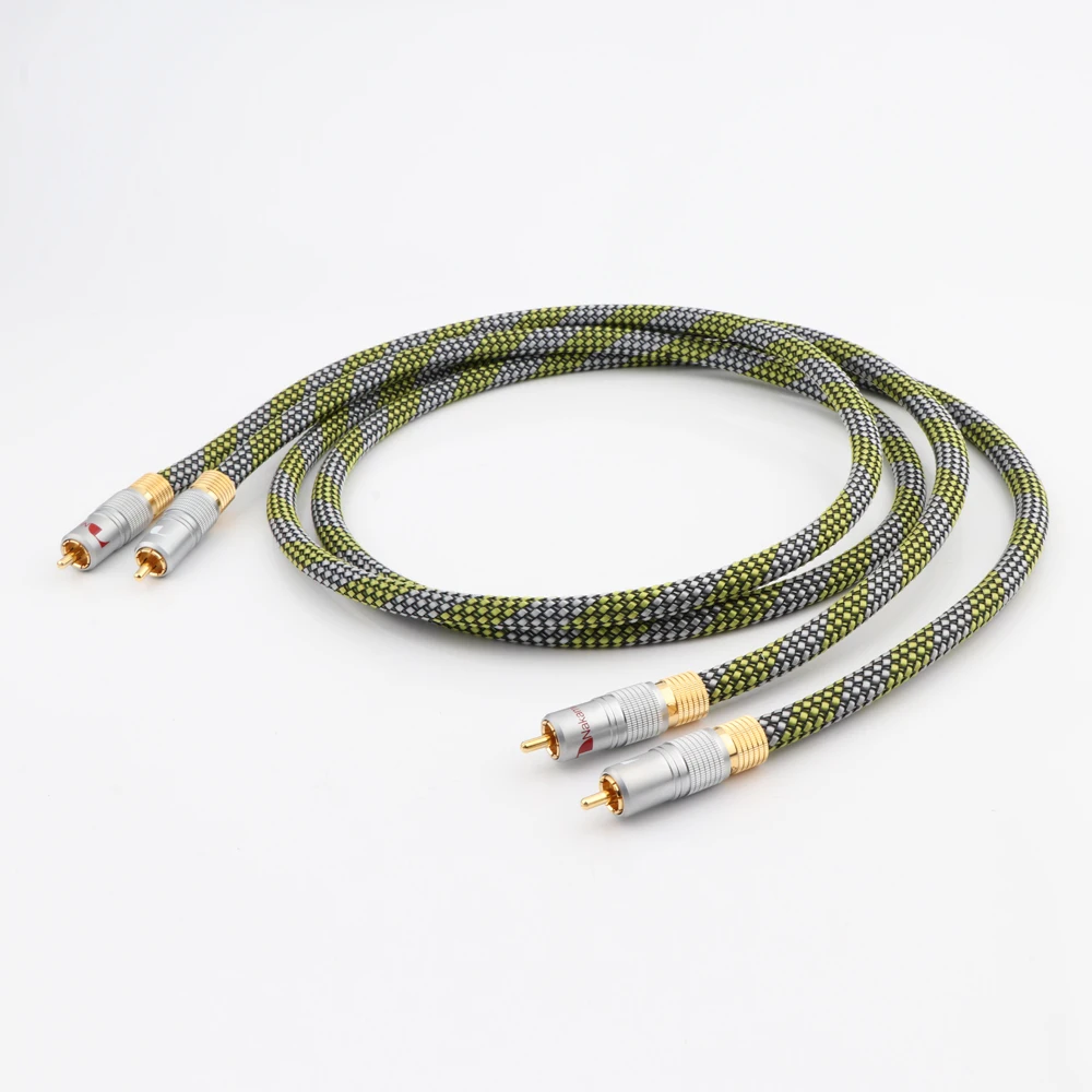 Кабель для подключения аудиосигнала с посеребренным покрытием и разъемом nakamiche |