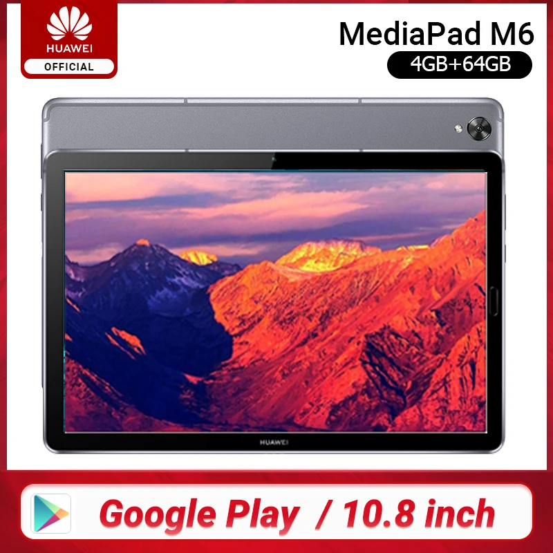 Оригинальный huawei Mediapad M6 10 8 дюймов 4 Гб 64 wifi LTE Kirin 980 Восьмиядерный Android 9 0 планшет type