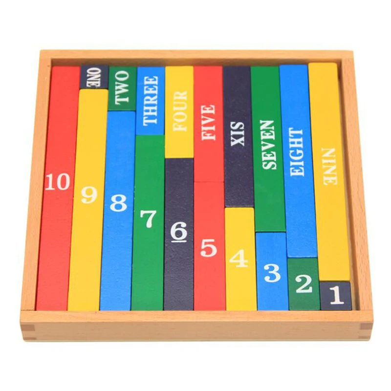

Creative Teaching Aids Colorful Decimal Bar Set Early Learning Wooden Toys for Kids Math Teaching Set Educational Toys