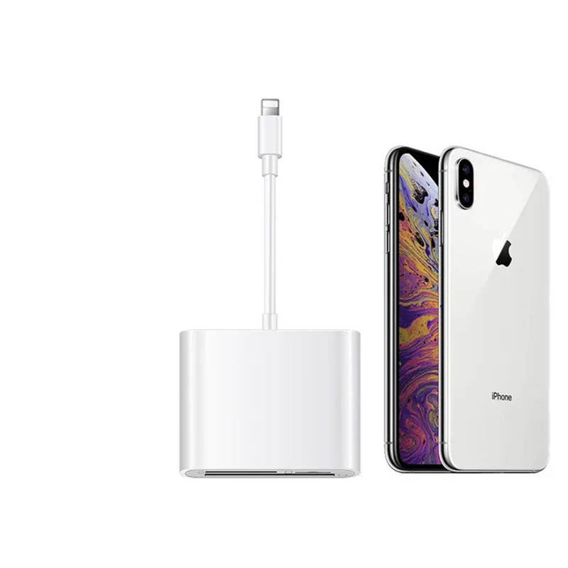 Переходник Lightning/TF для iPhone X 8 7 iPad 3 в 1 | Компьютеры и офис
