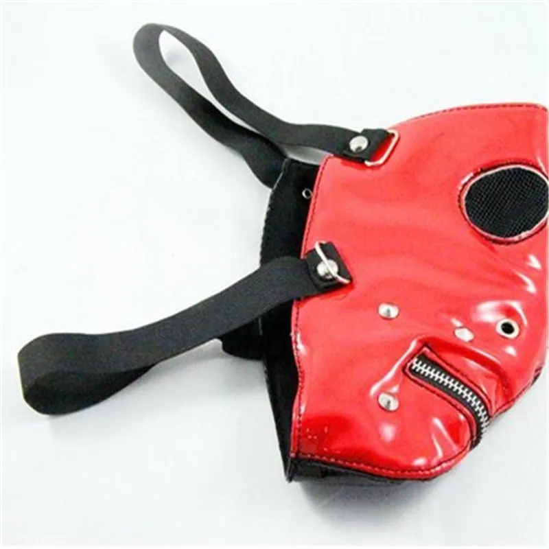 

Punk Punk Hip-hop Patchwork Leather Mask Rivet Full Face Mask Nightclub Cosplay Costume Dark Accessories