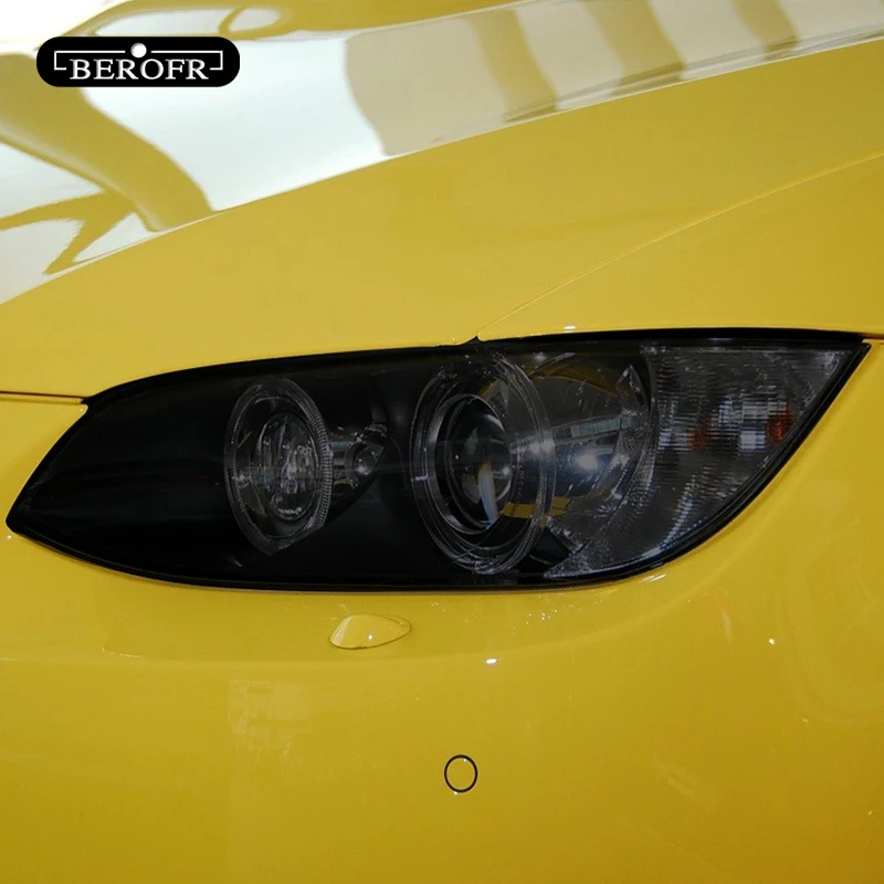 Car Headlight Tint Smoked Black Protective Film Front Light Transparent TPU Sticker For BMW M3 E90 E92 E93 2007-2013 Accessories