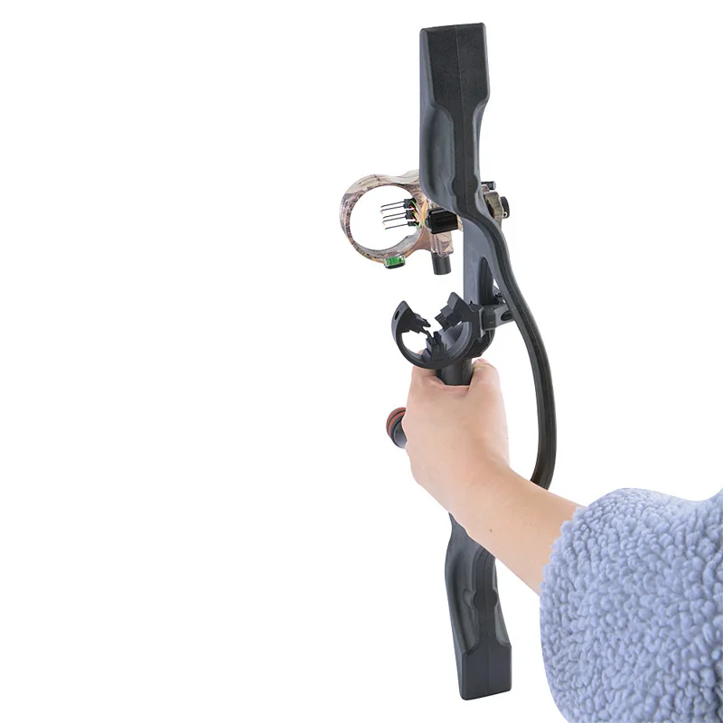 

1pc 17 Inches Archery Bow Handle Traditional Recurve Bow Riser Plastic Steel DIY Beginner Outdoor Hunting Accessories Shooting