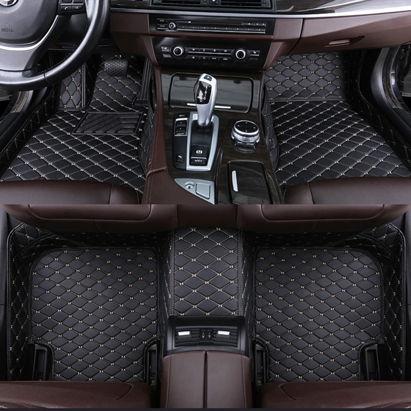 

Custom car floor mat for audi A4 allroad A5 Quattro a1 a2 a3 sportback a5 sportback a6 a6l a7 a8 Q3 Q5 Q7 carpet Phone pocket