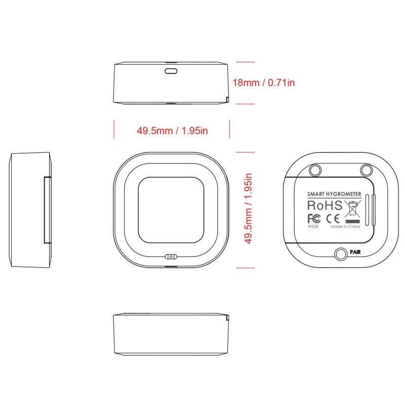 

Bluetooth 5.0 Digital Wireless Remote Thermometer Hygrometer Monitor Transmitter LCD Display Thermometer Hygrometer In Stock