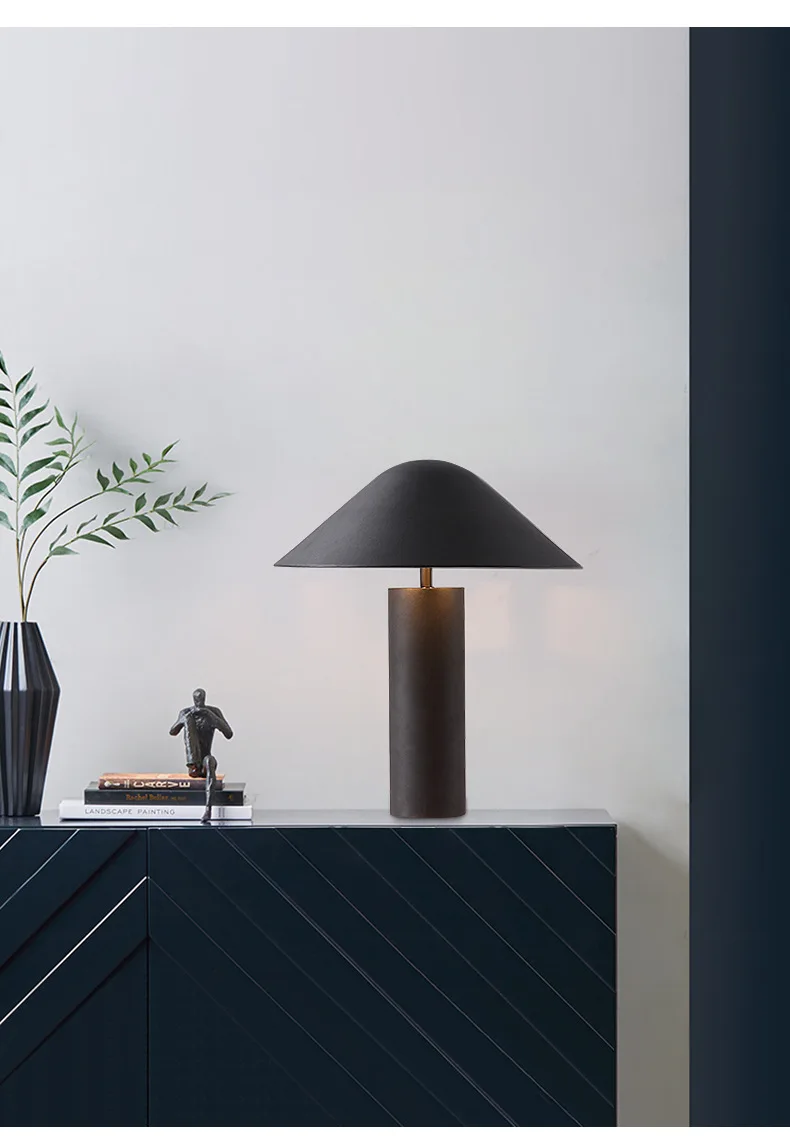 Iron Mushroom Beside Lamp Led Table Lamp Home Deco Modern Art Lamp Table Light Study Living Room Bedroom Reading Lamp Art Deco