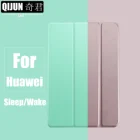 Чехол для планшета Huawei MediaPad T3 10, умный чехол 9,6 дюйма с автоматическим переводом в режим сна и пробуждением, подставка тройного сложения, Твердый Чехол для AGS-W09L09L03