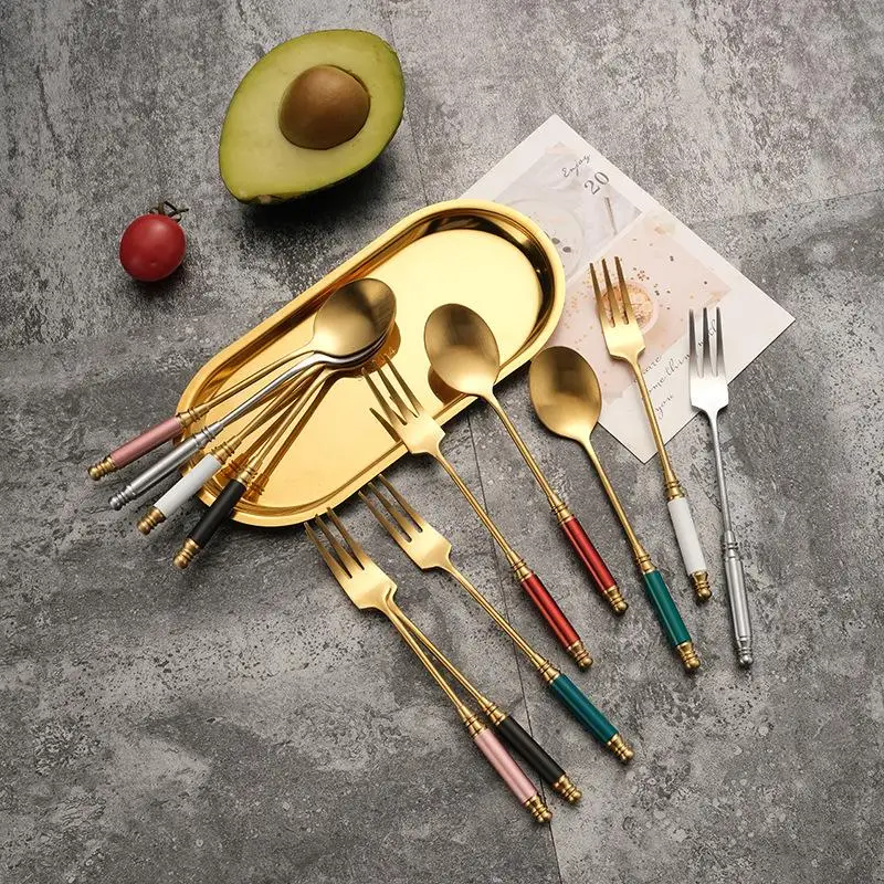 

1PC Stainless Steel Mickey Doughnut Spoon Fork Cake Coffee Dessert Tea Ice Cream Stirring Spoons European Coffee Spoon Retro