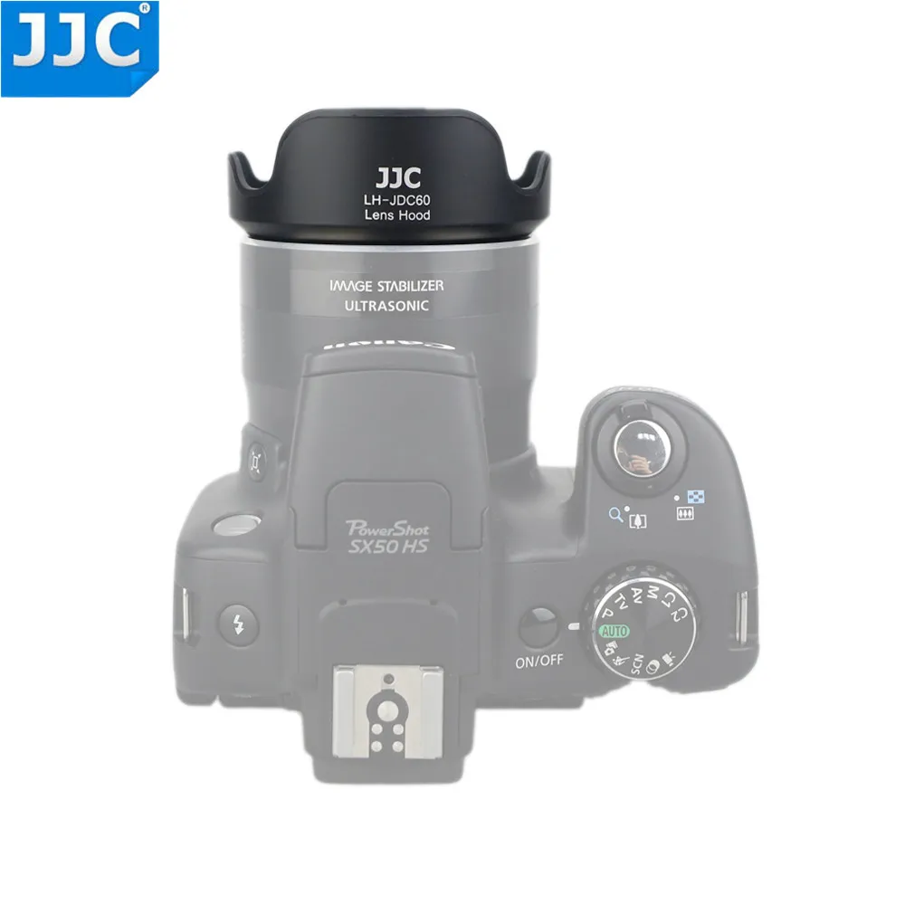 JJC байонетная бленда объектива камеры для CANON PowerShot SX1 IS/SX10 IS/SX20 IS/SX30 IS/SX40 IS/SX50 HS заменяет LH-DC60