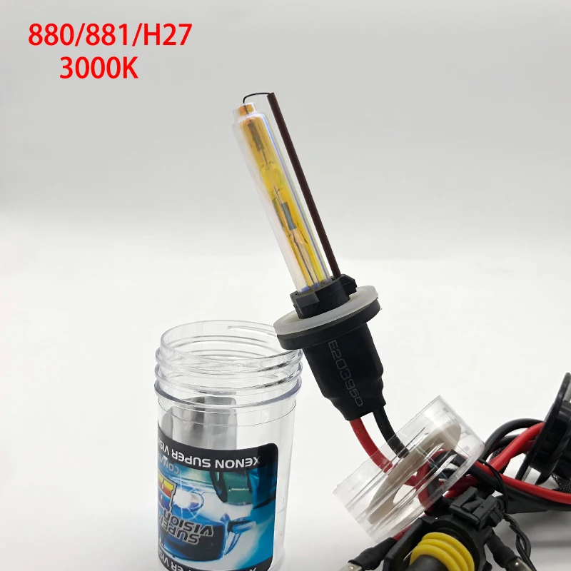Ксеноновые Сменные лампы HID для автомобильных фар 2 шт./лот 880 881 H27 12 В 24 3000 К -
