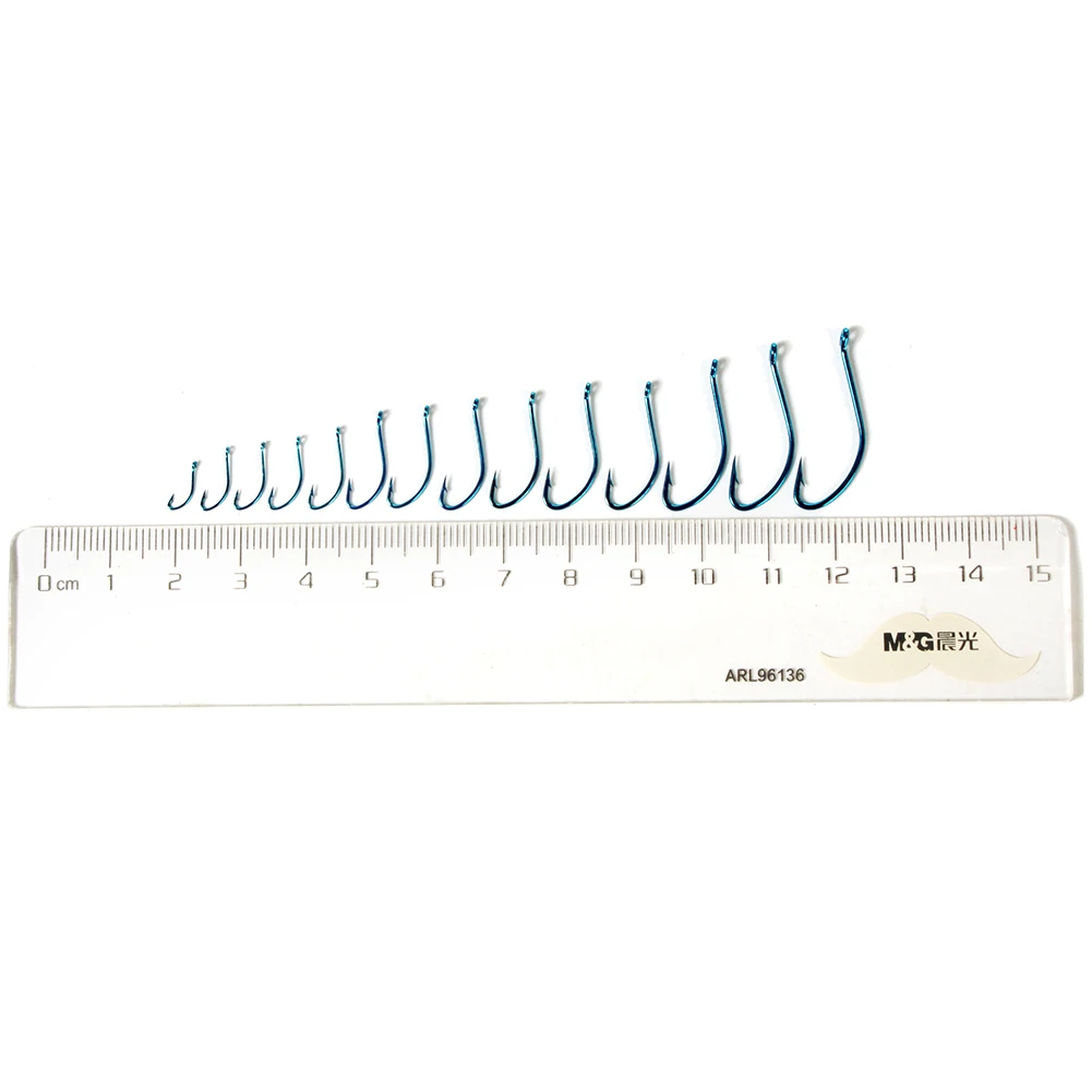 Gamakatsu 10pcs/30pcs Fishing Hooks Sea Japan 2#-15# Golden Silver Blue Saltwater Fishhooks | Спорт и развлечения