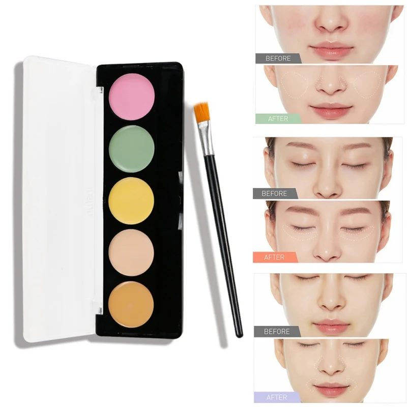 5 цветов Маска консилер для восстановления и устранения морщин темных кругов