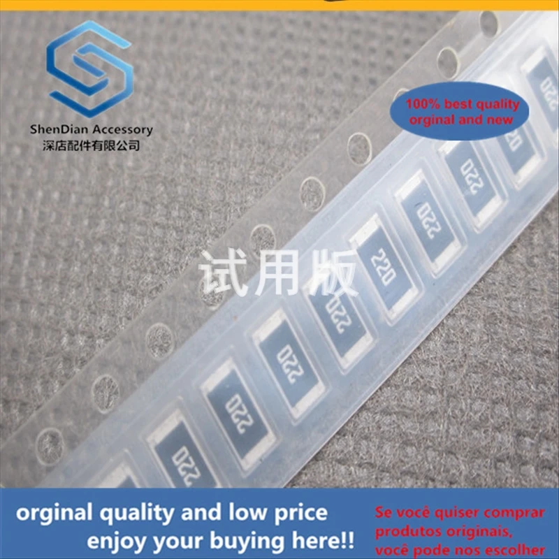 50 шт. 100% оригинальный новый SMD резистор 2010 точность 5% 1% 22R сопротивление 22 Ом 1 2 Вт 0