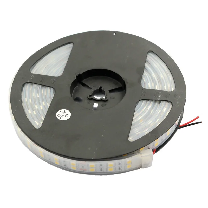 Светодиодная полоса лампа DC12V 5 м/рулон SMD 5050 120led двухрядный 600Led водонепроницаемый