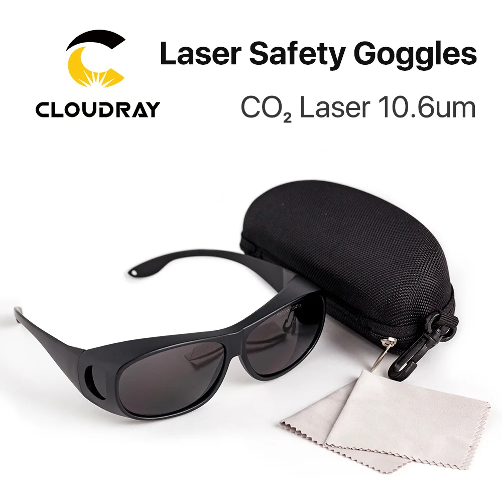 Cloudray 10600nm стиль C лазерные защитные очки OD4+ CE защитные очки для CO2 лазерная резка, гравировальный станок