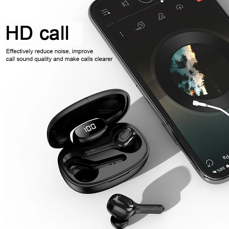 Bluetooth гарнитура игровая беспроводные наушники bluetooth fone de ouvido TWS Светодиодный