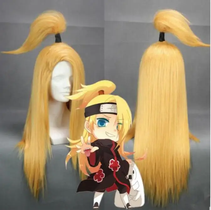 Парик для косплея парик шипудэдэдара длинные золотые волосы Хэллоуина аниме