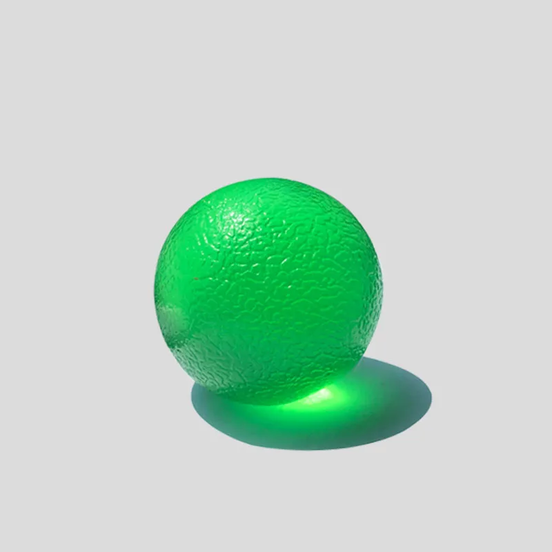 green TPR мячик желатиновые шарики фитнес ручной массажный захват наручный палец Trainer тренажер для снятия стресса силовой шар - Цвет: green