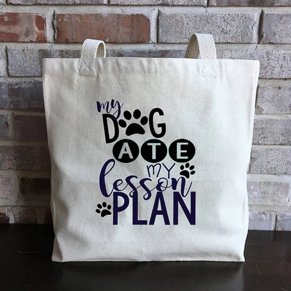 Dog Ate урок план Fun учителя подарок для забавная Сумка тоут парусиновая детские