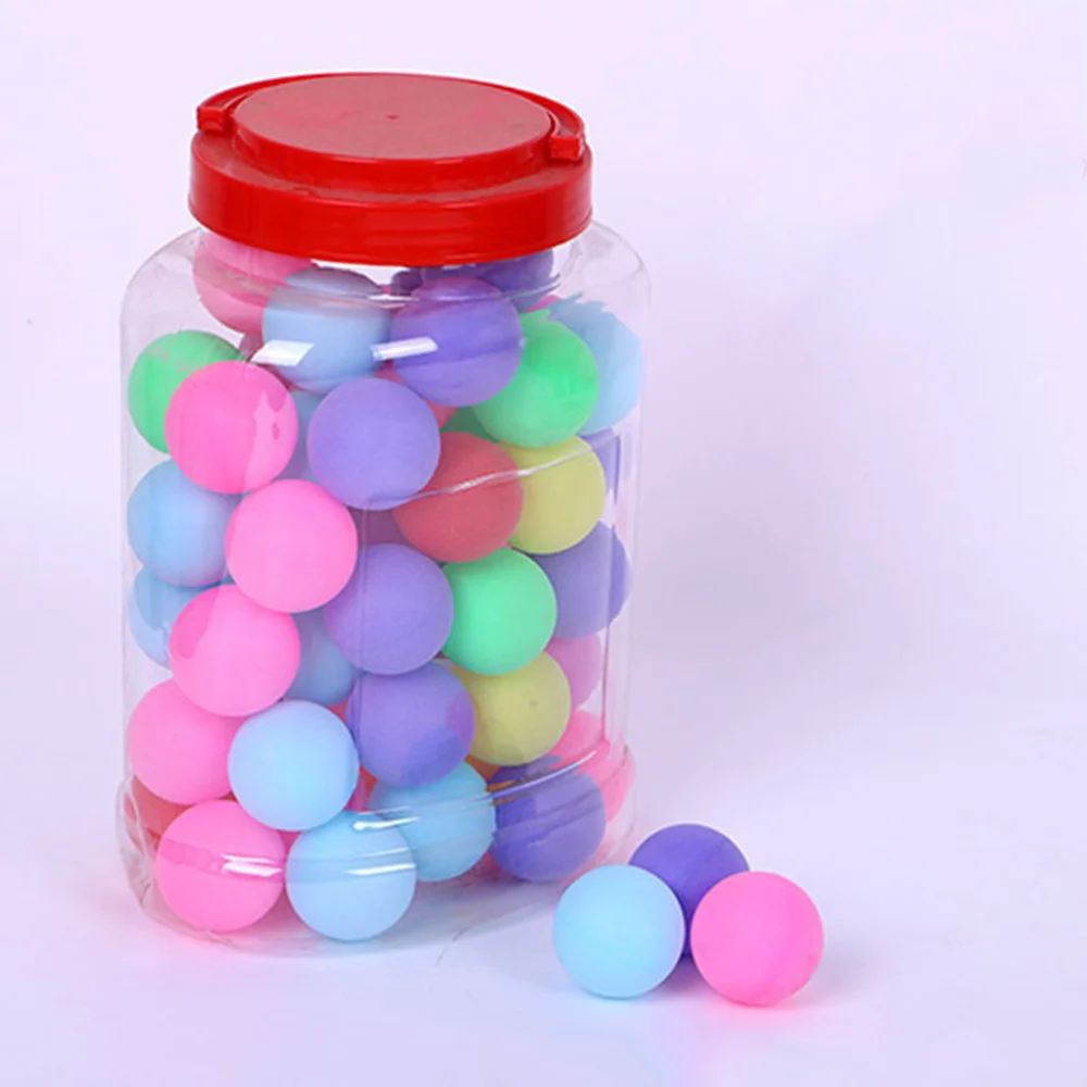 

60PCS 40MM Colorful Pong Balls for Students Training