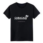 Curacao футболка для мужчин дизайн футболка круглый вырез горловины с картинками Новые Модные Симпатичные летние Стиль футболка с надписью
