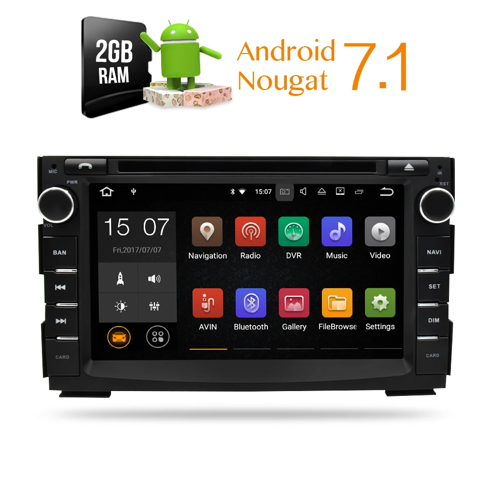 Фото Автомобильный DVD-плеер, мультимедийный проигрыватель с GPS, Glonass, Android 9,0 для Kia Ceed 2010, 2011, 2012, авто, BT, RDS, радио, аудио, видео, стерео №2
