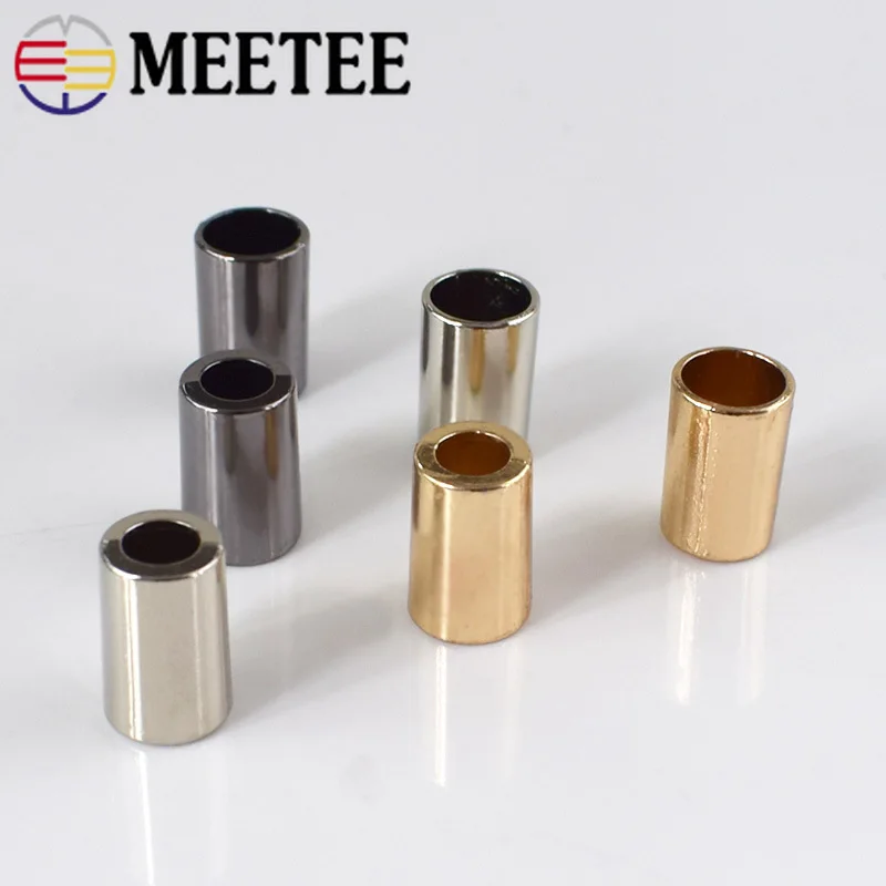 

50/100pcs Meetee Metal Bell Buckle Stopper Lock Cap Rope Hanging Buckles Cord Ends for DIY Bag Shoes Apparel Accessories