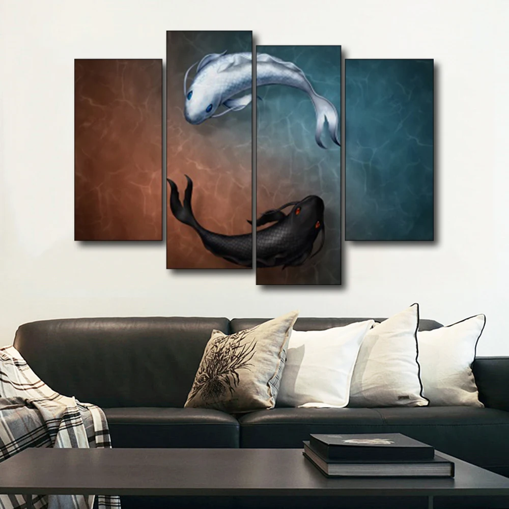 Фотообои Laeacoo Yin and Yang домашние декоративные настенные картины для гостиной