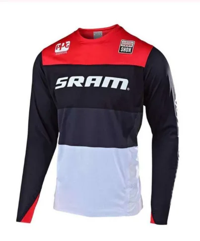 Эндуро майки SRAM Мотокросс MX велосипед MTB Джерси футболка &quotВелоспорт&quot для