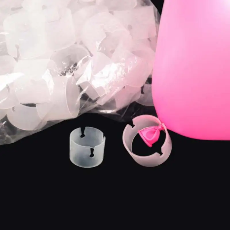 50 шт./компл. застежка для воздушного шара пластиковый зажим скоба кольцо-зажим