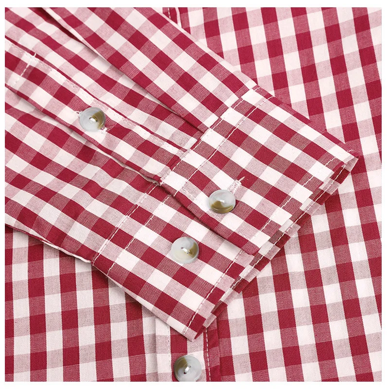

Popular New Large Men's Cotton Long Sleeve Shirt Slim Fitting Long Sleeve Shirt Men Shirts 2020 Men Fashion Plaid Men Shirts