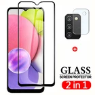 Закаленное стекло 2 в 1 9H для Samsung Galaxy A03s, Защитное стекло для объектива камеры, пленка для Samsun A037F A 03s, защитное стекло