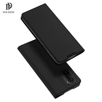 for xiaomi redmi k40 case dux ducis skin pro magnetic stand flip pu wallet leather case for redmi k40 cover with card slot