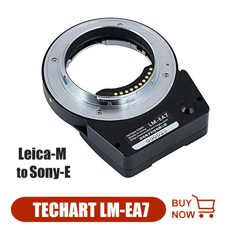 

TECHART LM-EA7 AF Adapter Lens Adapter Auto Focus for Leica M Camera Lens to Sony NEX A7RII A6300 A9 A7SII Camera adapter ring