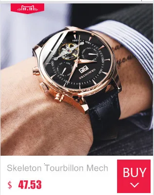 Брендовые мужские часы автоматические механические часы Tourbillon спортивные часы кожаные повседневные деловые часы в ретро-стиле Relojes Hombre