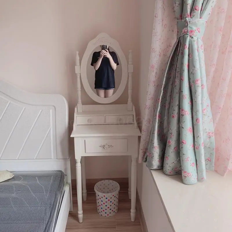 Новый американский экономичный макияжный столик из массива дерева Маленький