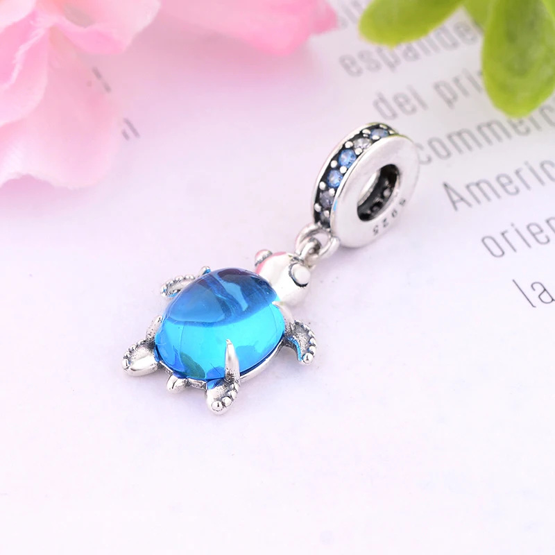 Бусины из серебра 925 пробы с кубическим цирконием на берегу моря для браслета