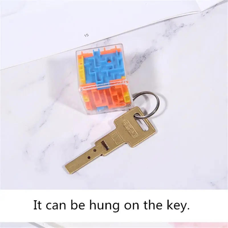 

3 Colors Puzzle Maze Toy Brain Game Challenge Fidget Toys Balance Educational Toys Keychain Kids Toys Gift WXTD