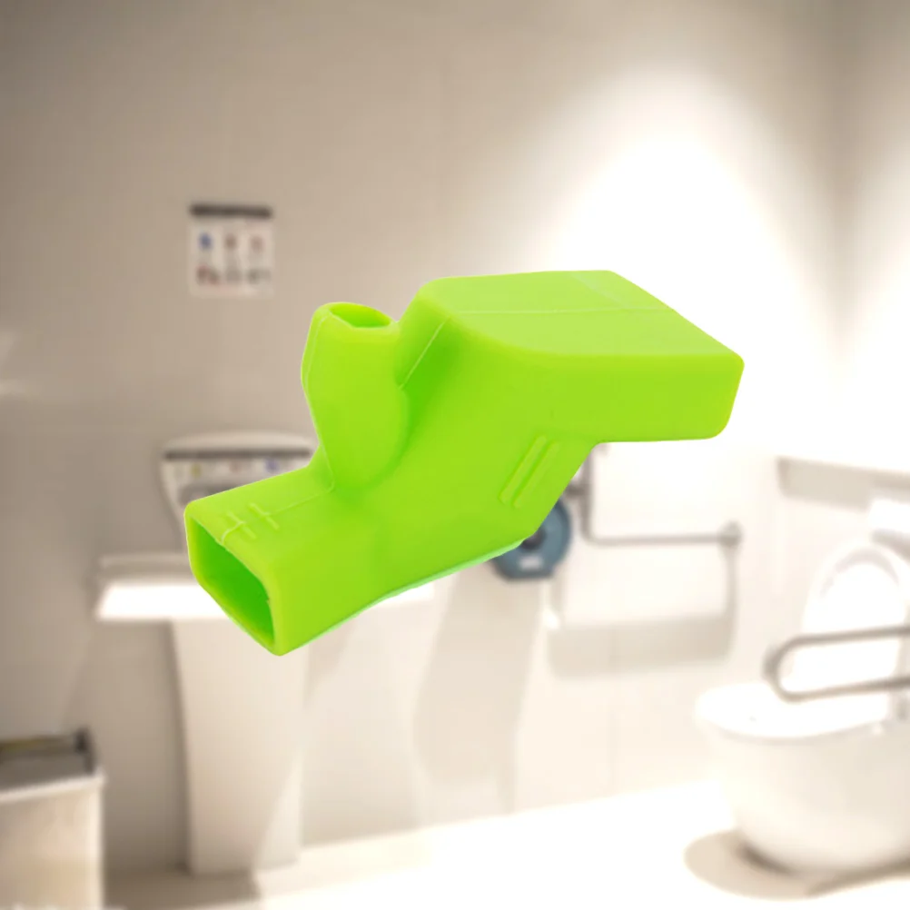 

1pc Silicone Faucet Extender Hand Washing Device Water Sink Bathroom Accessories Creative Gift for Toddlers Kids Children(Green)