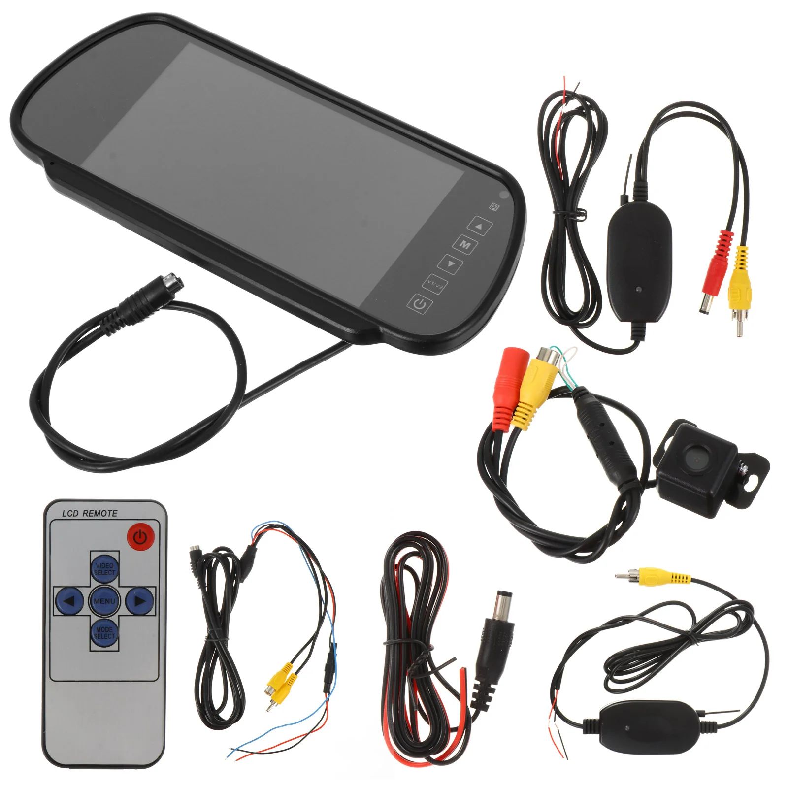 

1 Set Vehicle Camera Media Rear View Mirror Rear View Camera Video Registrator