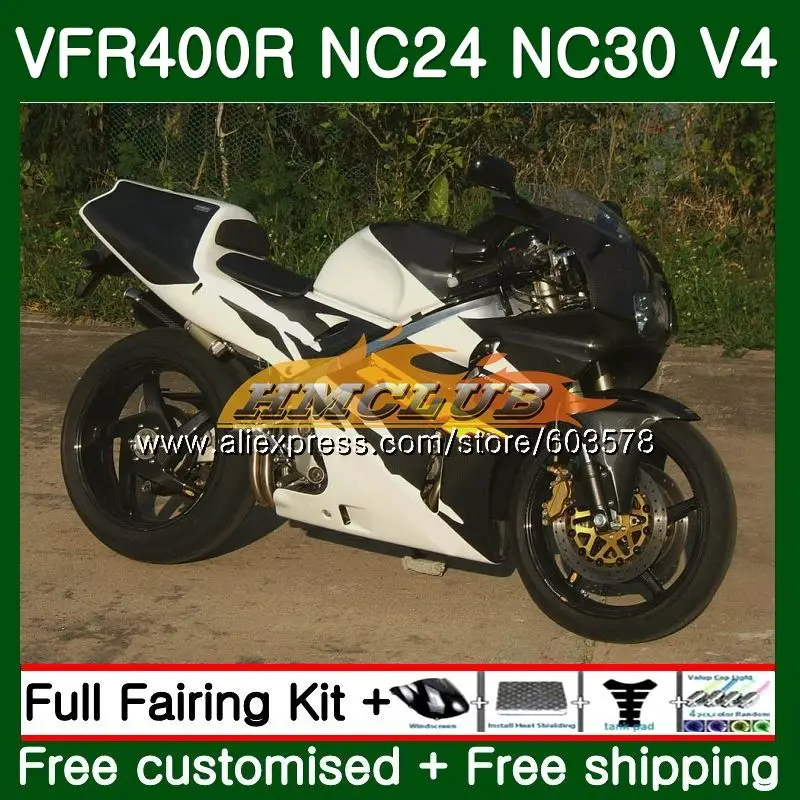 VFR400 R для HONDA VFR400R 1987 1988 1989 1990 1991 1992 98CL.AA RVF VFR 400 NC24 NC30 87 88 89 90 91 92 черные белые