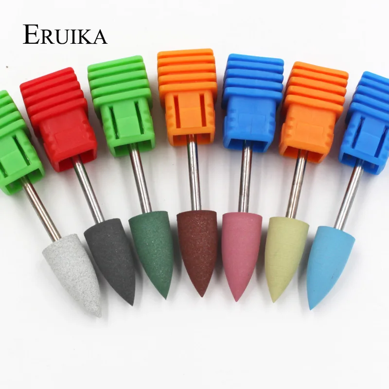 ERUIKA, 1 шт., резиновые силиконовые сверла для ногтей, буфет для ногтей, аппарат для маникюра, аксессуары для дизайна ногтей, пилочки для ногтей, инструменты для лака