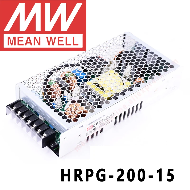 Оригинал MEAN WELL HRPG-200-15 15V 13.4A meanwell HRPG-200 15V 200W одиночный выход с функцией PFC источник питания