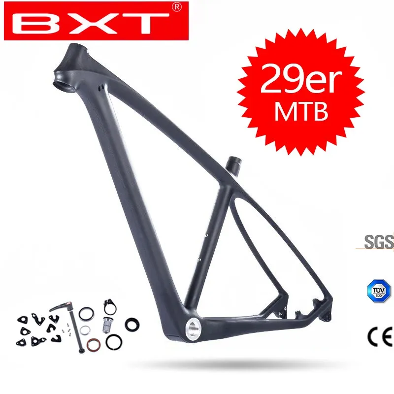 Бесплатная доставка BXT 29er MTB карбоновая рама 29in для горного велосипеда 142*12 или 135*9