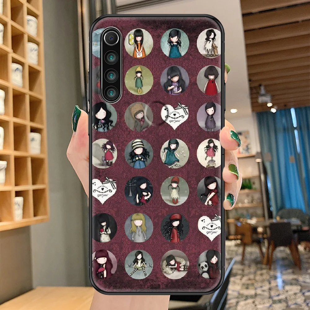 

Santoro Cartoon Gorjuss Girl Phone case For Xiaomi Redmi Note 7 7A 8 8T 9 9A 9S 10 K30 Pro Ultra black art cell cover luxury