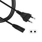 10 м 2-зубца ЕС силового кабеля питания переменного тока Кабель штепсельная вилка европейского стандарта IEC C7 шнур электропитания от сети переменного тока для Sony PS4 тонкие Samsung LG TV Bluetooth колонки