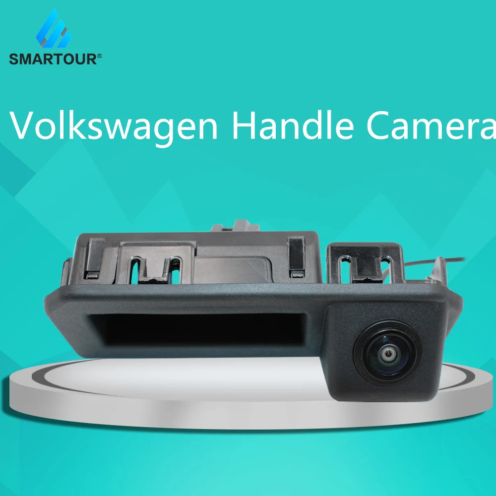 

Smartour Car Rear View Reverse Backup Trunk Handle Fisheye Lens Camera For Audi Q2 Q5 A5 VW Skoda Kodiaq Cayenne 2017 2018